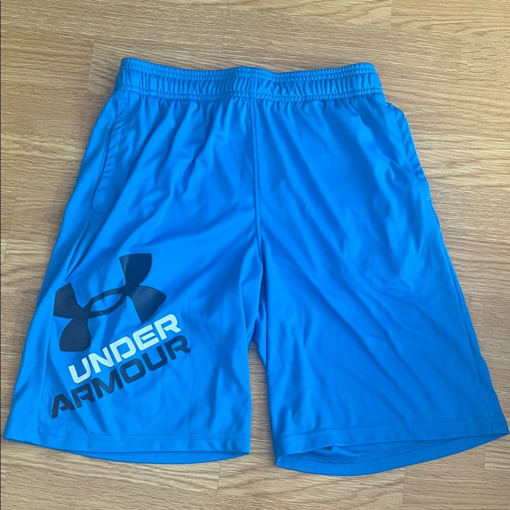 Under Armour Youth Athletic Shorts in Vibrant Blue